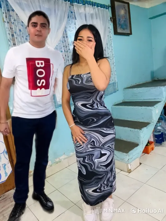 Young Couple's Tender Embrace in Bright Room – AI Generated Video | Hailuo AI