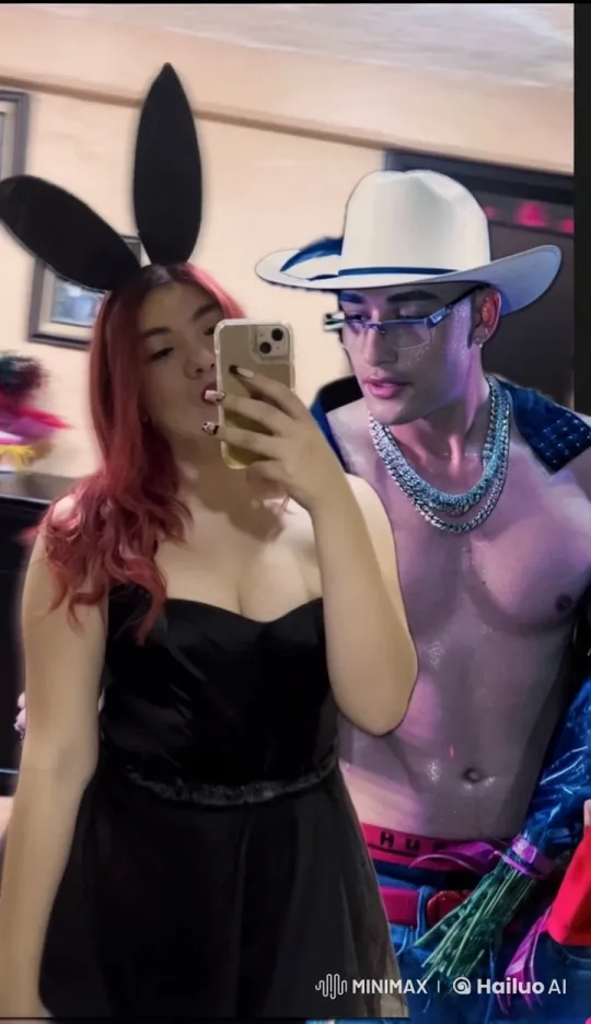 Affectionate Couple Shares Kiss in Cozy Indoor Setting – AI Generated Video | Hailuo AI