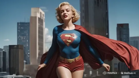 Supergirl Soars Gracefully in Live2D Animation – AI Generated Video | Hailuo AI