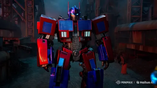 Autobots' Ballet in Industrial Twilight: High Aesthetic Fight Sequence – AI Generated Video | Hailuo AI
