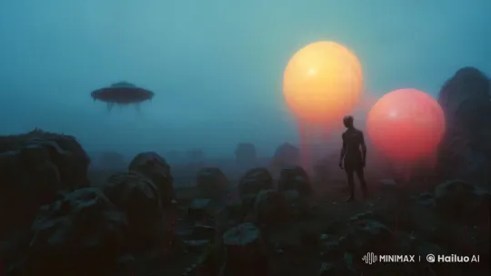 Title: "Alien Landscape: Cinematic Journey Through Mist and Light" – AI Generated Video | Hailuo AI