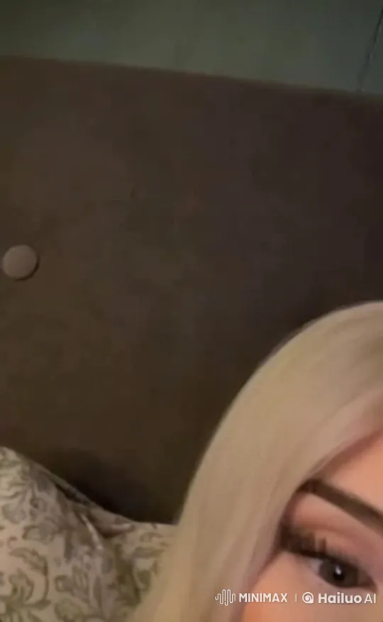 Close-up of Woman's Eye Movements on Bed – AI Generated Video | Hailuo AI
