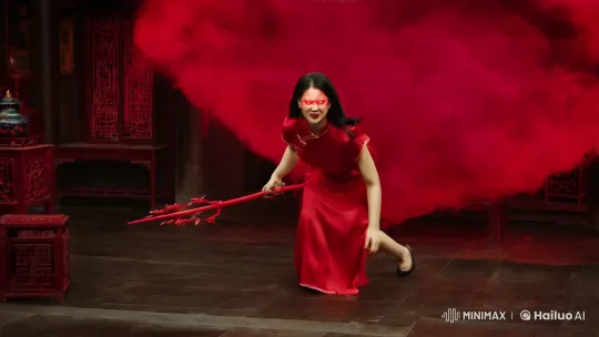Traditional Chinese Room: Ominous Possession and Duality of Beauty and Terror – AI Generated Video | Hailuo AI