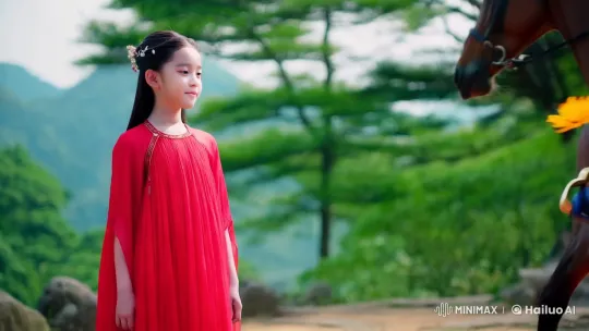 Aesthetic Beauty in Asian Setting: Boy, Girl, and Horse – AI Generated Video | Hailuo AI