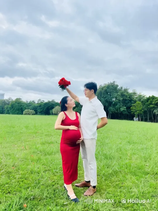 Couple Combines Romance with Martial Arts in Lush Field – AI Generated Video | Hailuo AI