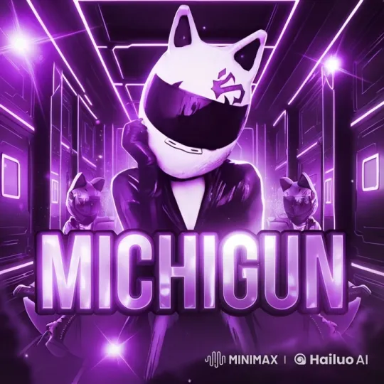 Futuristic Cat-Headed Characters in Neon Hallway – AI Generated Video | Hailuo AI