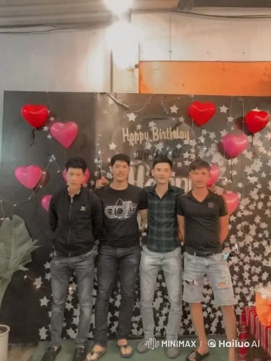 Four Friends Celebrate with Energetic Kung Fu Sparring – AI Generated Video | Hailuo AI