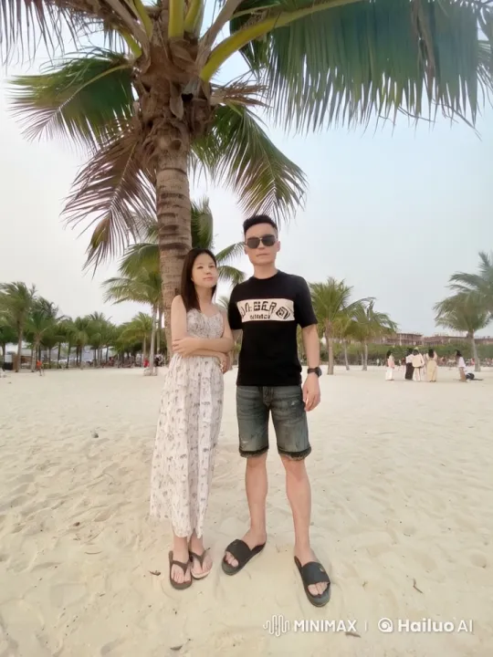 Beachside Martial Arts Display by Couple – AI Generated Video | Hailuo AI