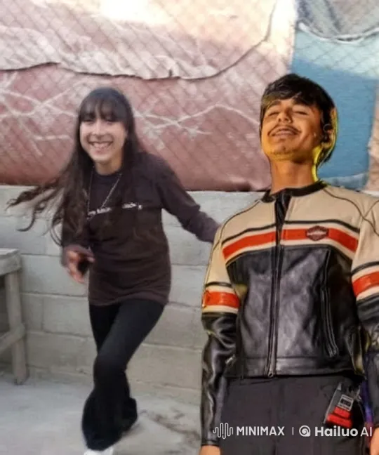 Girl Runs to Embrace Boy in Rustic Setting – AI Generated Video | Hailuo AI