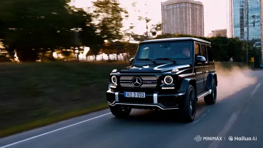 Luxury Mercedes G-Wagon Showcase on Scenic Journey – AI Generated Video | Hailuo AI
