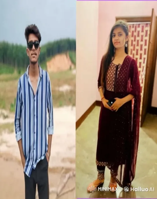 Young Man and Woman in Separate Frames – AI Generated Video | Hailuo AI