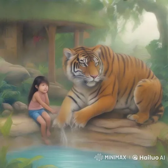 Tiger Battles Invisible Foe in Serene Jungle Setting – AI Generated Video | Hailuo AI