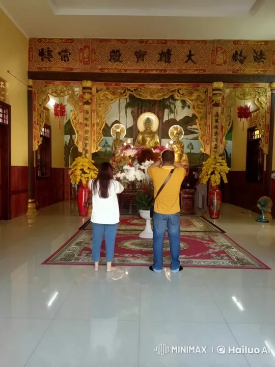 Martial Artists Spar Intensely in Peaceful Temple – AI Generated Video | Hailuo AI
