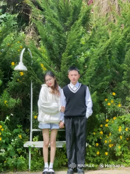 Lively Kung Fu Display in a Lush Garden Setting – AI Generated Video | Hailuo AI