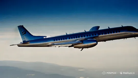 Graceful Flight: Aeroplane in Vast Sky – AI Generated Video | Hailuo AI
