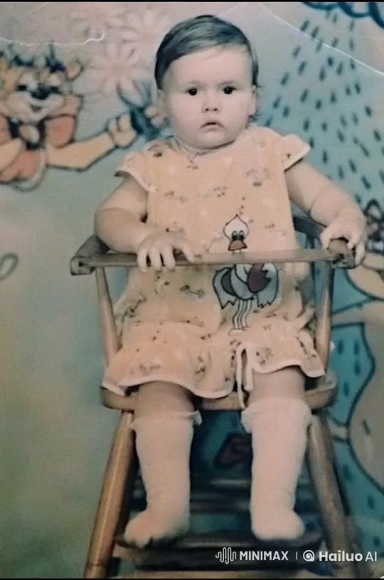 Baby in High Chair Amidst Playful Cartoon Scene – AI Generated Video | Hailuo AI