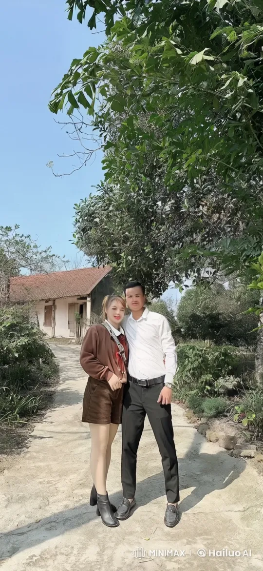 Couple Engages in Intense Kungfu Fight in Garden Setting – AI Generated Video | Hailuo AI