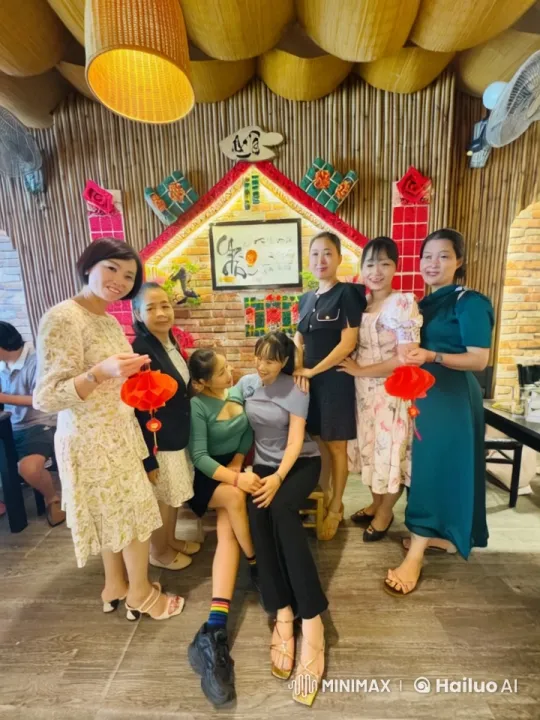 Women's Group in Festive, Cozy Room with Warm Lighting – AI Generated Video | Hailuo AI