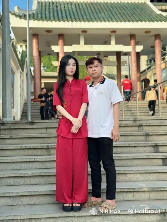 Young Couple's Martial Arts Fight in Front of Asian Architecture – AI Generated Video | Hailuo AI