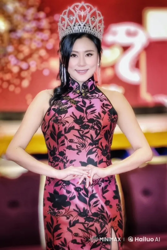 Elegant Woman in Cheongsam Celebrates New Year Gracefully – AI Generated Video | Hailuo AI