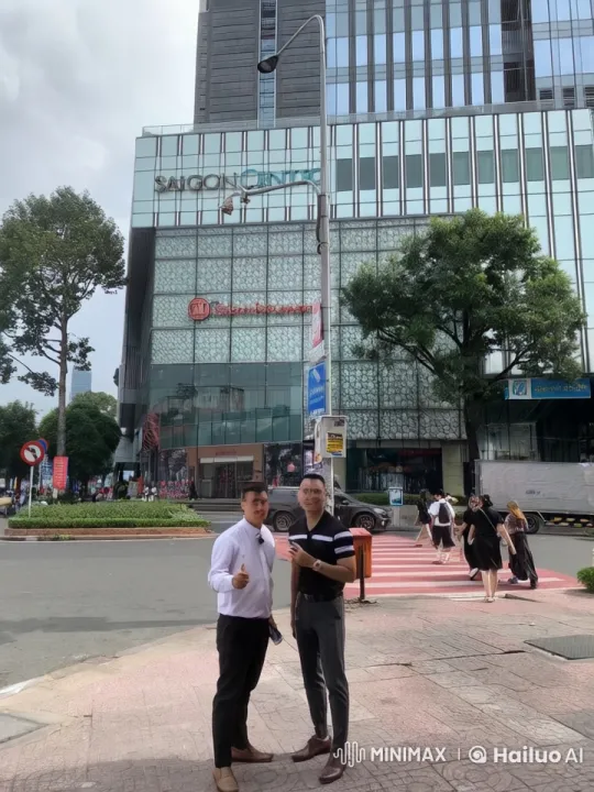 Kung Fu Duel in Front of Saigon Centre – AI Generated Video | Hailuo AI