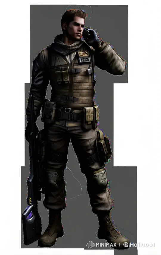 Female Soldier Reveals True Identity in Live2D Animation – AI Generated Video | Hailuo AI