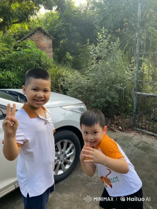 Boys Enjoy Playful Kung Fu Fight in Nature – AI Generated Video | Hailuo AI