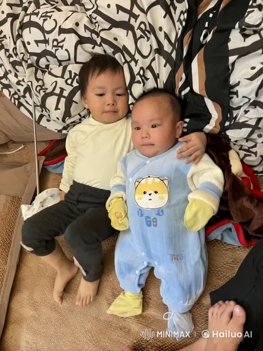 Young Siblings Practicing Martial Arts on Bed – AI Generated Video | Hailuo AI