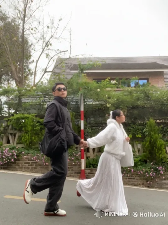 Traditional Kung Fu Duel in a Tranquil Street Setting – AI Generated Video | Hailuo AI