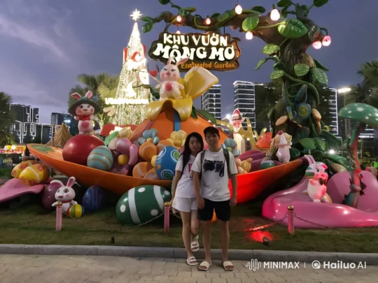 Easter-Themed Amusement Park Martial Arts Display – AI Generated Video | Hailuo AI