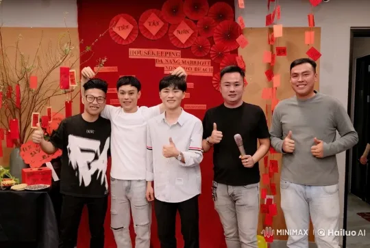 Marriott Da Nang Men Display Martial Arts with Festive Flair – AI Generated Video | Hailuo AI