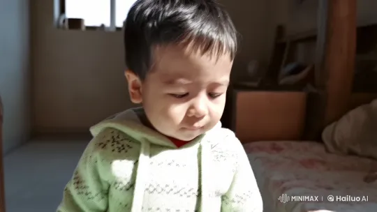 Boy Sings in Cozy Room with Warm Lighting – AI Generated Video | Hailuo AI