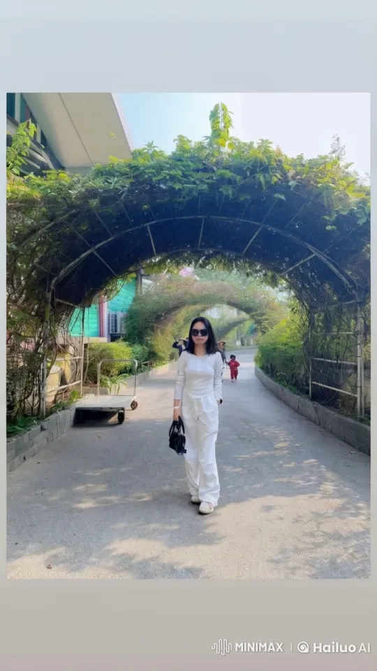 Woman Practices Martial Arts on a Green Path – AI Generated Video | Hailuo AI