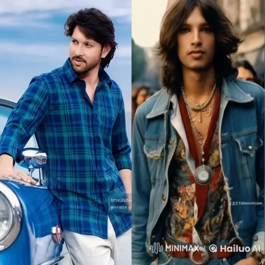 Brothers Embrace in Contrasting Styles – AI Generated Video | Hailuo AI