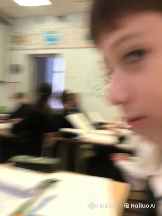 Affectionate Father Connects with Child in Classroom – AI Generated Video | Hailuo AI