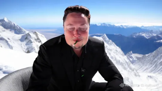 Elon Musk Smokes Joint on Everest's Summit – AI Generated Video | Hailuo AI