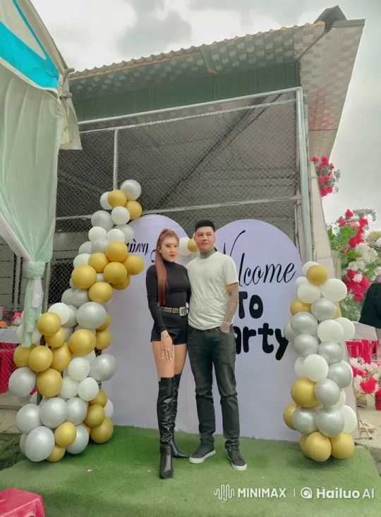 Martial Arts Display at Festive Outdoor Party Setting – AI Generated Video | Hailuo AI