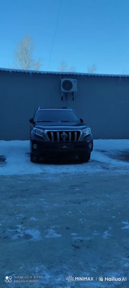 Cold Day Departure of Toyota SUV from Parking Spot – AI Generated Video | Hailuo AI