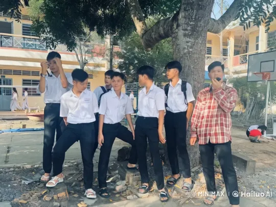 Schoolboys Enthusiastically Watch Kungfu Display – AI Generated Video | Hailuo AI