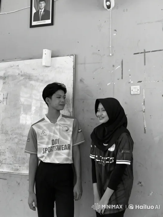 Affectionate Couple Shares Kiss in Classroom Setting – AI Generated Video | Hailuo AI