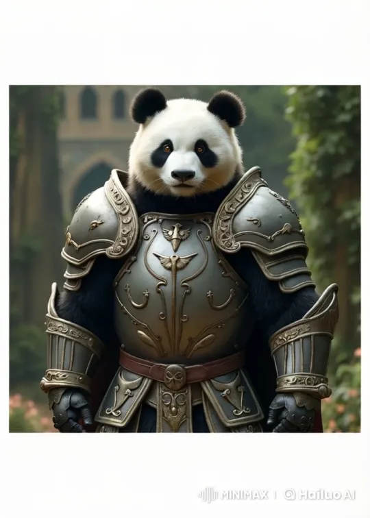 Medieval Panda Warrior Advances Through Enchanted Forest – AI Generated Video | Hailuo AI