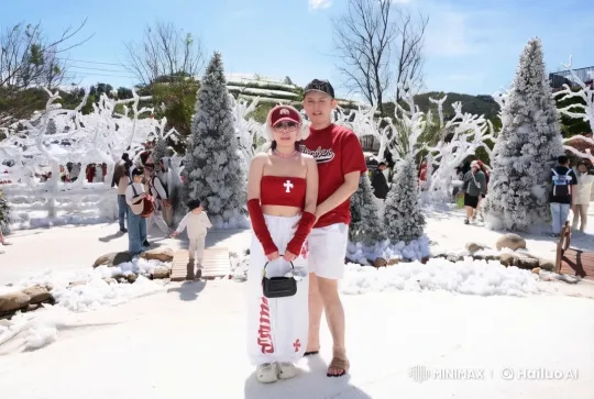 Couple Performs Kungfu in Winter Wonderland – AI Generated Video | Hailuo AI