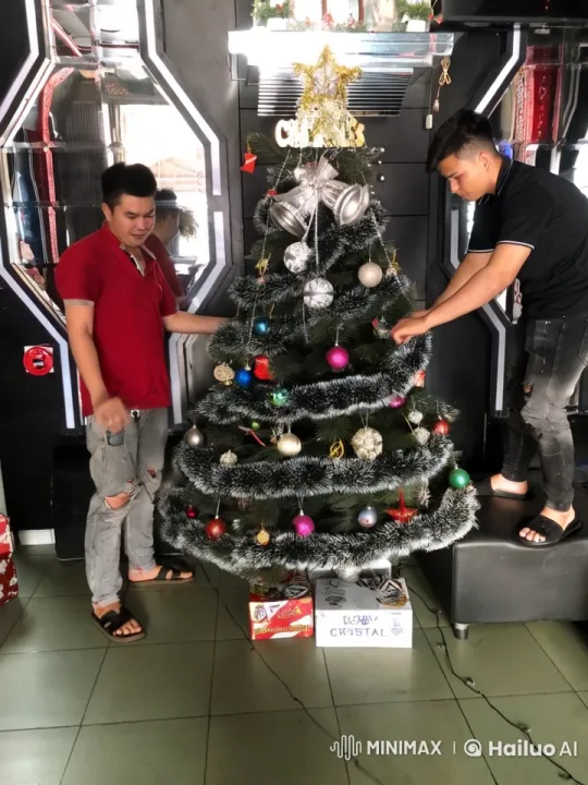 Christmas Tree Kung Fu Fight Scene – AI Generated Video | Hailuo AI