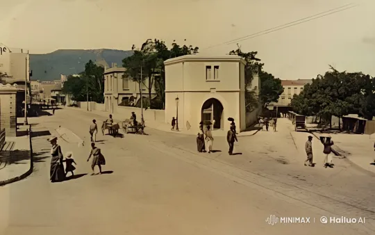 Early 20th-Century Street Life: A Tranquil, Nostalgic Scene – AI Generated Video | Hailuo AI
