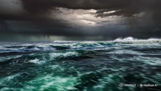 Raging Seas: The Wrath of the Ocean - 15-Second Cinematic Experience – AI Generated Video | Hailuo AI