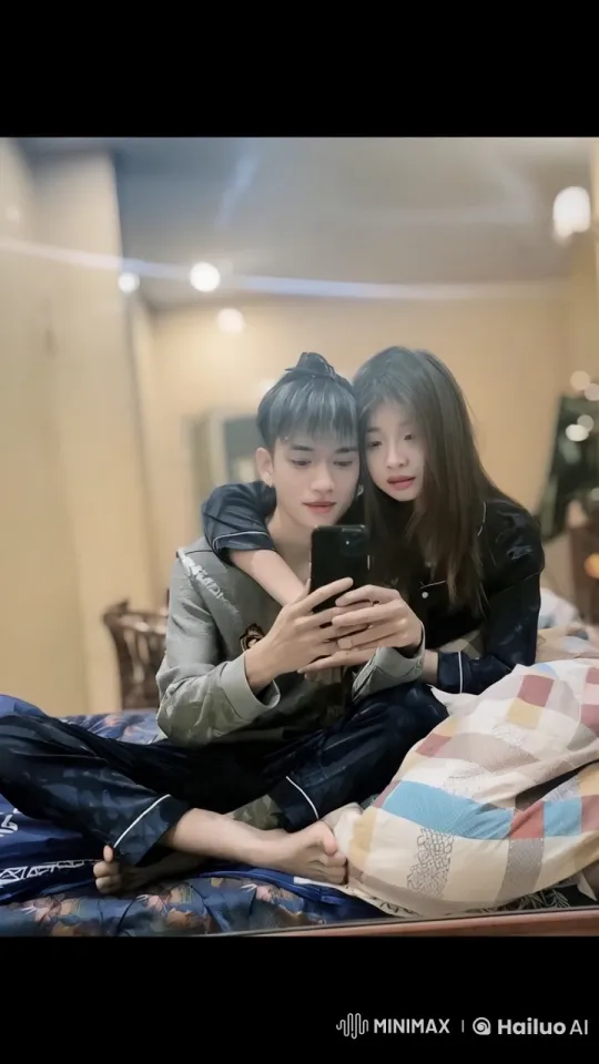 Couple Practicing Kungfu in Bedroom with Smartphone – AI Generated Video | Hailuo AI