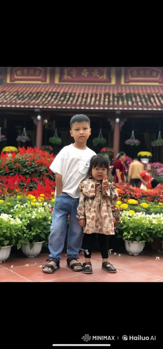 Kungfu Practitioners in Vibrant Garden Exchange Skills – AI Generated Video | Hailuo AI