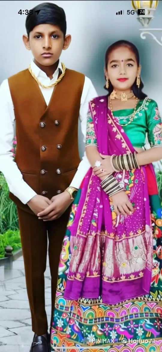 Traditional Attired Couple in Live2D Sharing a Tender Moment – AI Generated Video | Hailuo AI