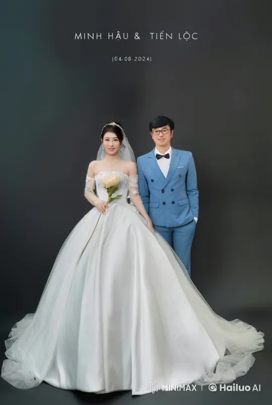 Wedding Couple Showcases Martial Arts Skills in Dynamic Display – AI Generated Video | Hailuo AI