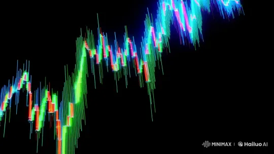Vibrant Forex Graph Surge in Minimalist Black Background – AI Generated Video | Hailuo AI